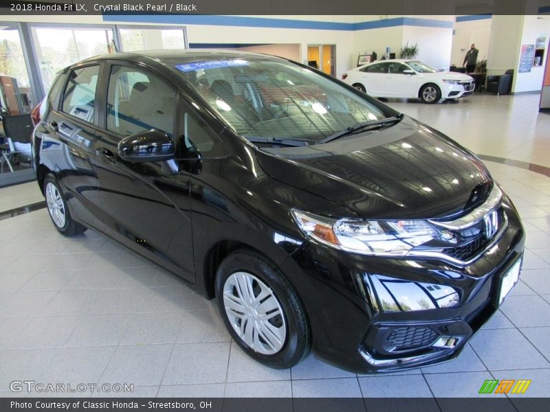 Crystal Black Pearl / Black 2018 Honda Fit LX