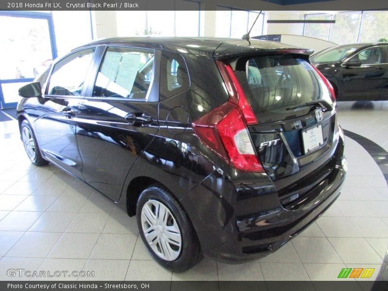 Crystal Black Pearl / Black 2018 Honda Fit LX