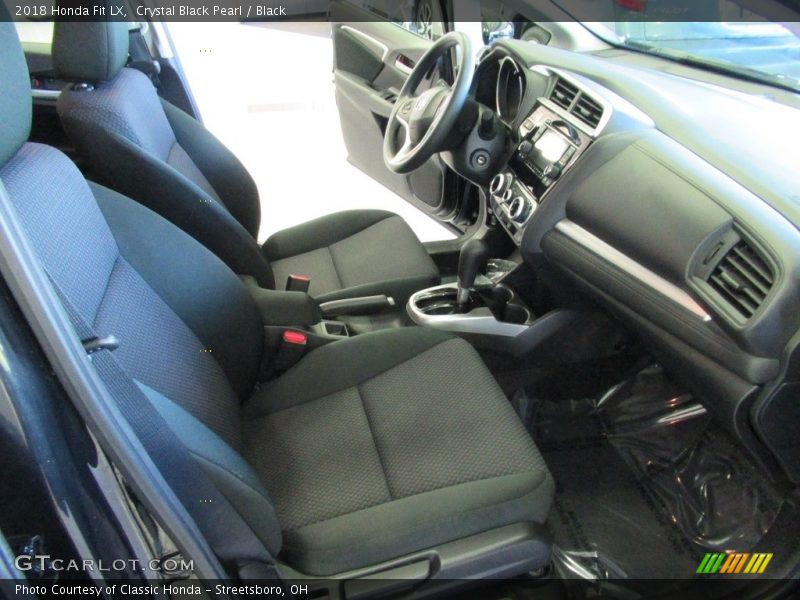 Crystal Black Pearl / Black 2018 Honda Fit LX