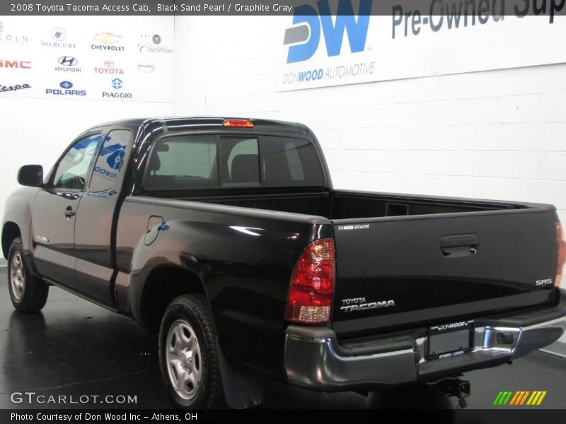 Black Sand Pearl / Graphite Gray 2008 Toyota Tacoma Access Cab
