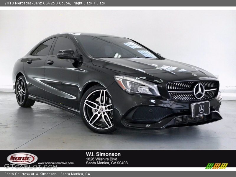 Night Black / Black 2018 Mercedes-Benz CLA 250 Coupe