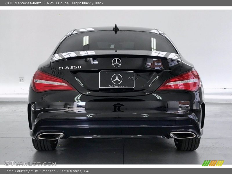 Night Black / Black 2018 Mercedes-Benz CLA 250 Coupe