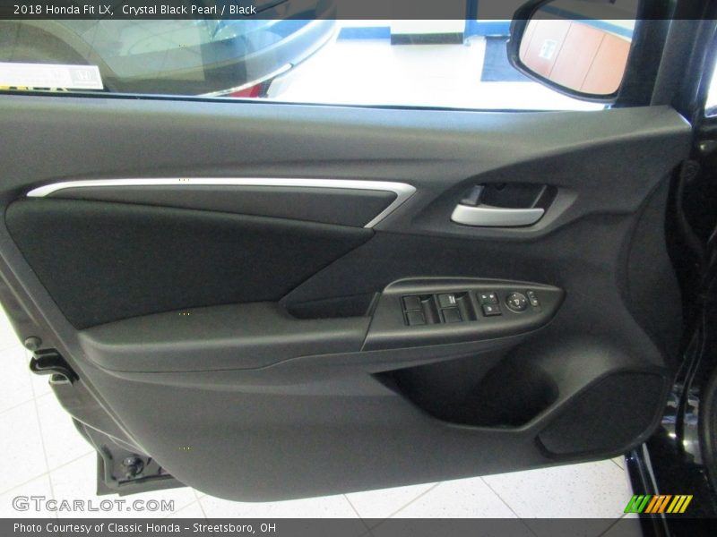 Crystal Black Pearl / Black 2018 Honda Fit LX