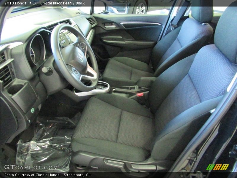 Crystal Black Pearl / Black 2018 Honda Fit LX