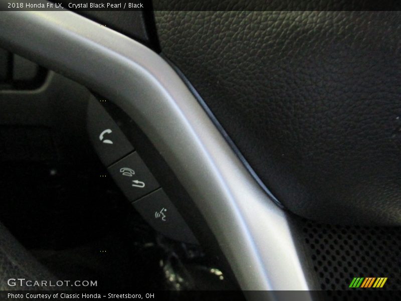 Crystal Black Pearl / Black 2018 Honda Fit LX