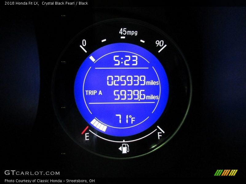 Crystal Black Pearl / Black 2018 Honda Fit LX