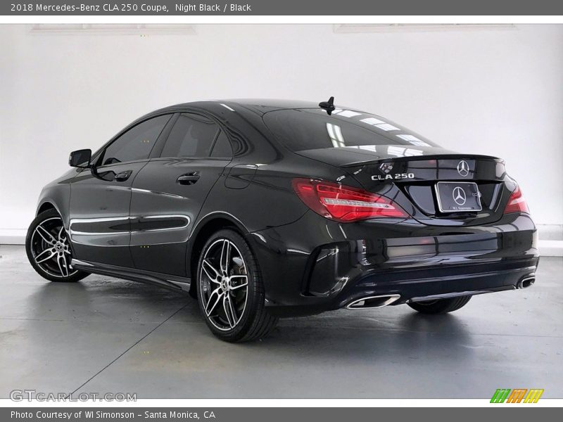 Night Black / Black 2018 Mercedes-Benz CLA 250 Coupe