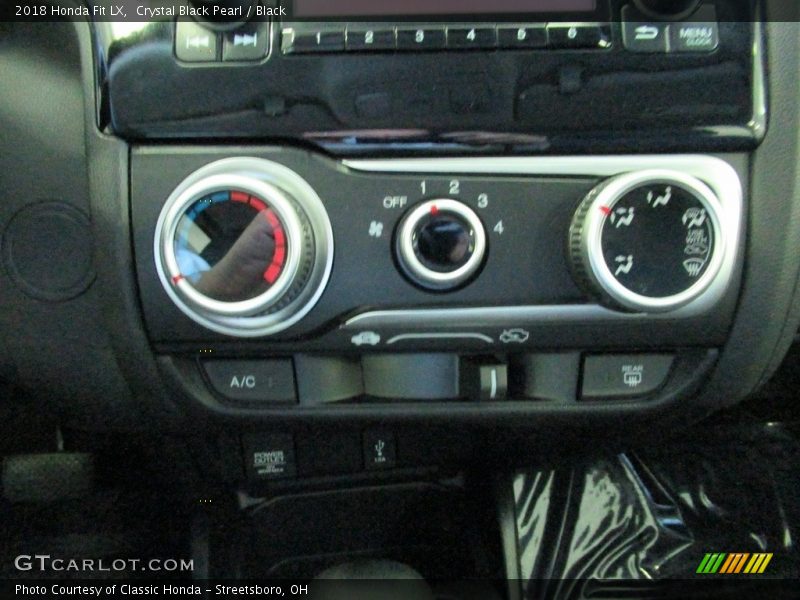 Crystal Black Pearl / Black 2018 Honda Fit LX