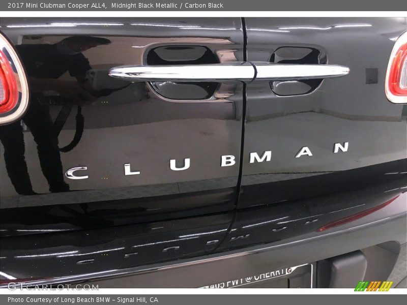 Midnight Black Metallic / Carbon Black 2017 Mini Clubman Cooper ALL4