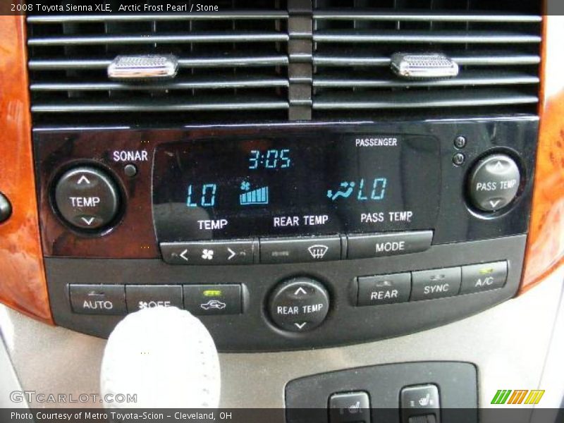 Arctic Frost Pearl / Stone 2008 Toyota Sienna XLE