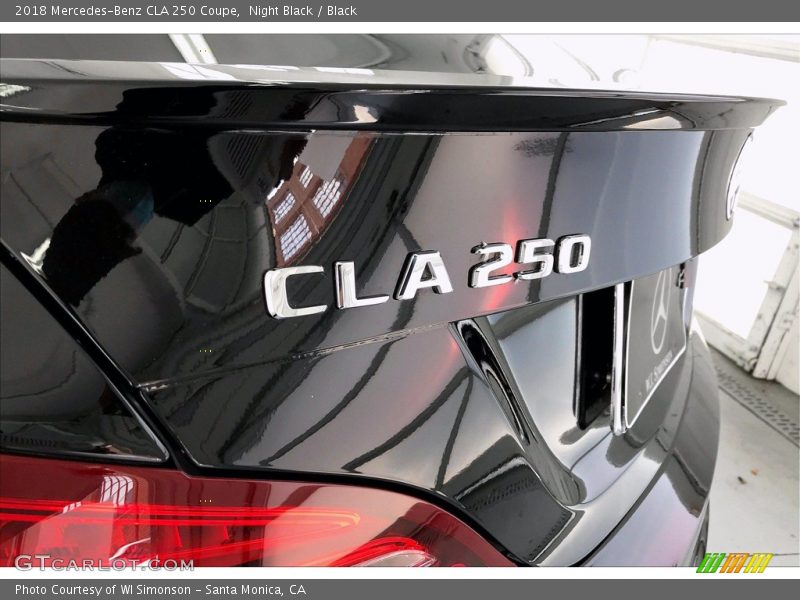 Night Black / Black 2018 Mercedes-Benz CLA 250 Coupe