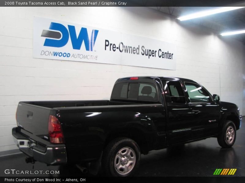 Black Sand Pearl / Graphite Gray 2008 Toyota Tacoma Access Cab