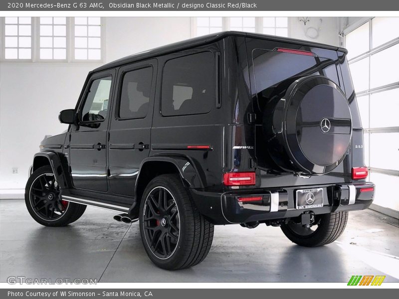 Obsidian Black Metallic / designo Classic Red/Black 2020 Mercedes-Benz G 63 AMG