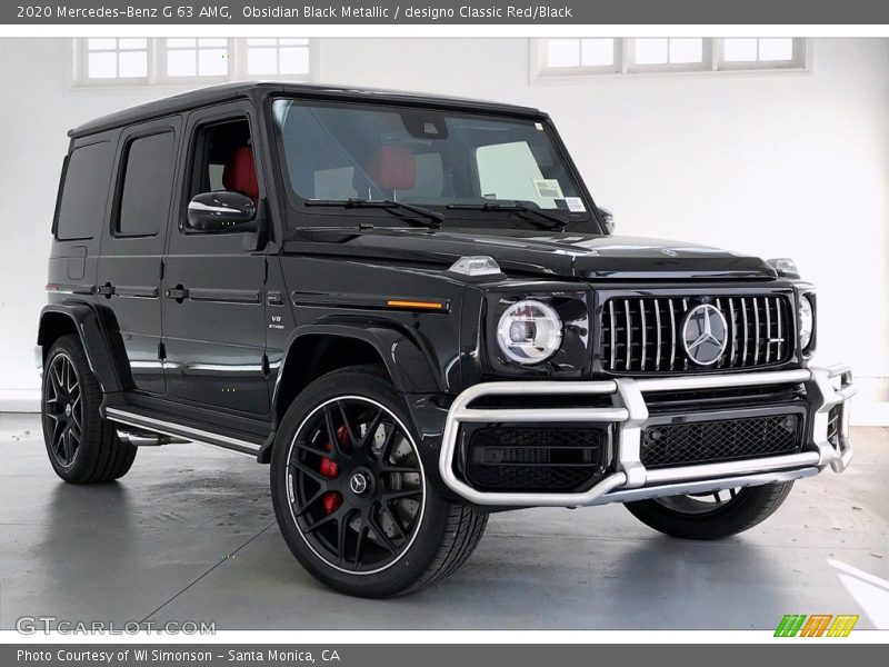 Obsidian Black Metallic / designo Classic Red/Black 2020 Mercedes-Benz G 63 AMG