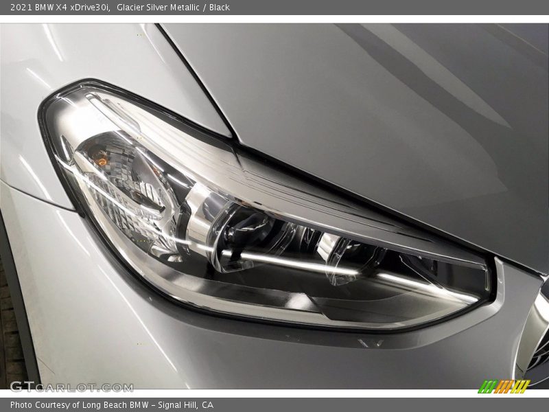 Glacier Silver Metallic / Black 2021 BMW X4 xDrive30i