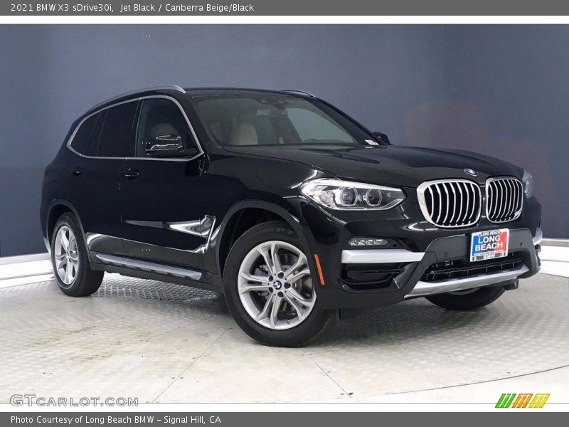 Jet Black / Canberra Beige/Black 2021 BMW X3 sDrive30i