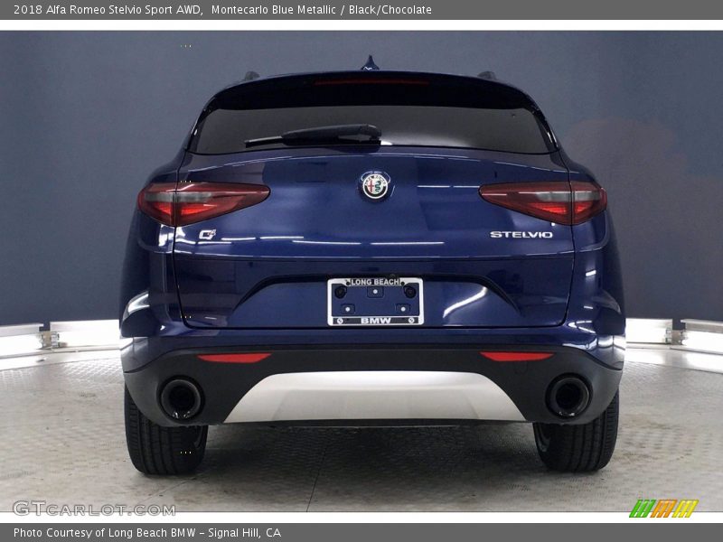 Montecarlo Blue Metallic / Black/Chocolate 2018 Alfa Romeo Stelvio Sport AWD