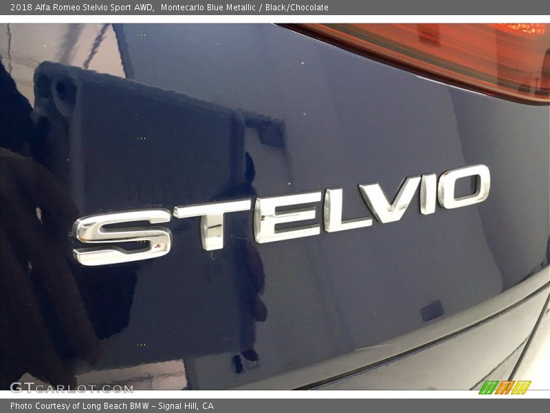 Montecarlo Blue Metallic / Black/Chocolate 2018 Alfa Romeo Stelvio Sport AWD
