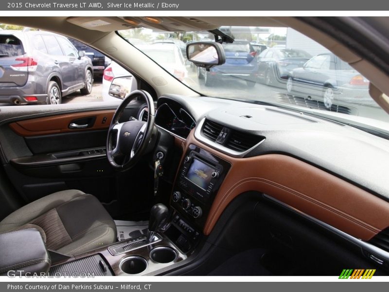 Silver Ice Metallic / Ebony 2015 Chevrolet Traverse LT AWD