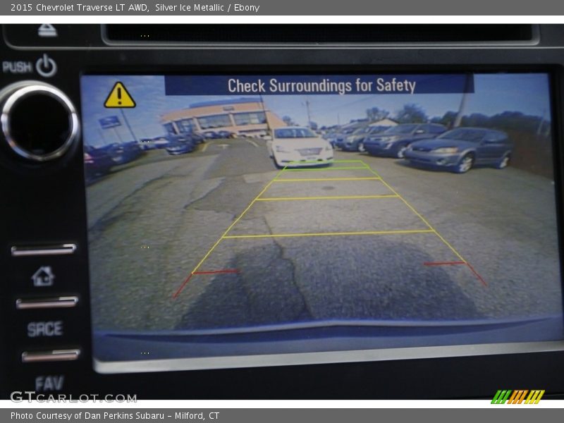Silver Ice Metallic / Ebony 2015 Chevrolet Traverse LT AWD