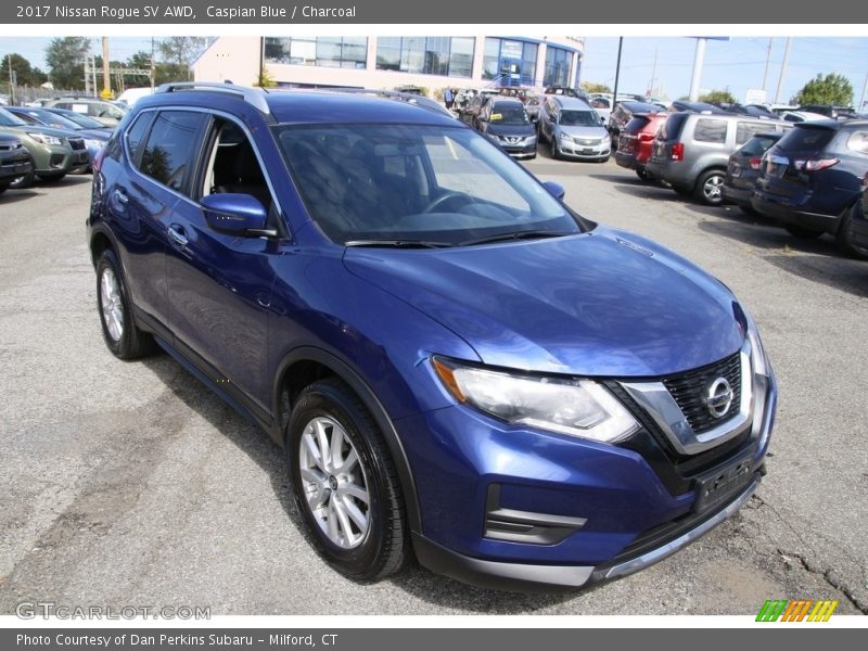 Caspian Blue / Charcoal 2017 Nissan Rogue SV AWD