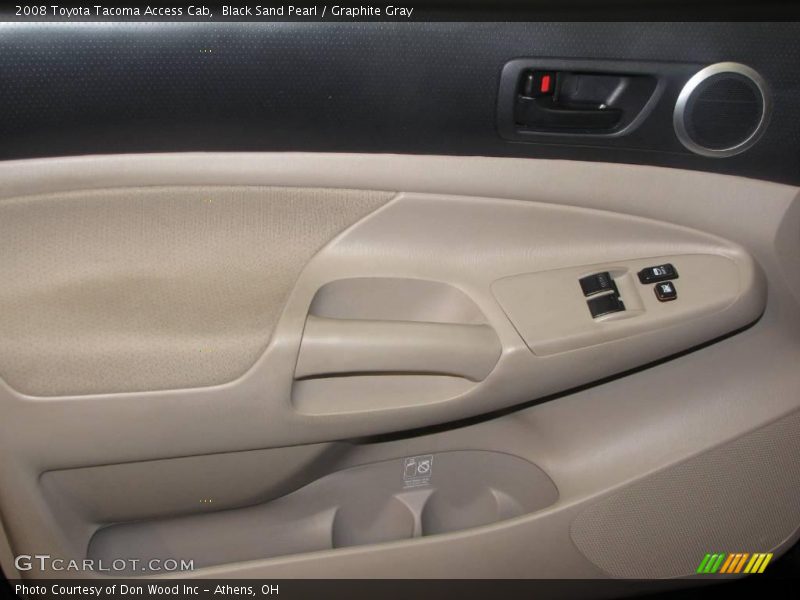 Black Sand Pearl / Graphite Gray 2008 Toyota Tacoma Access Cab
