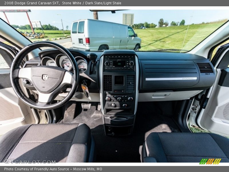Stone White / Dark Slate/Light Shale 2008 Dodge Grand Caravan SXT