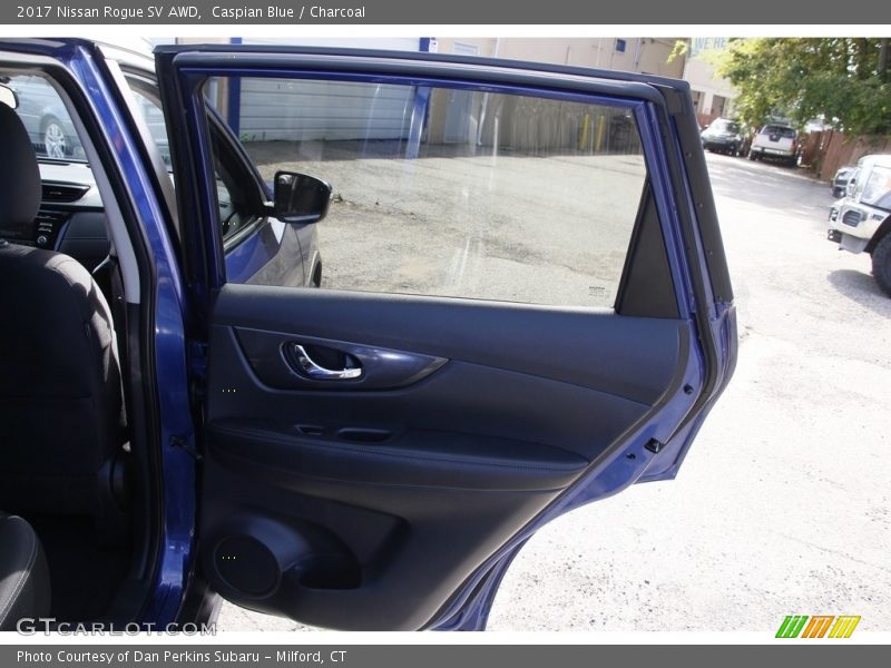 Caspian Blue / Charcoal 2017 Nissan Rogue SV AWD