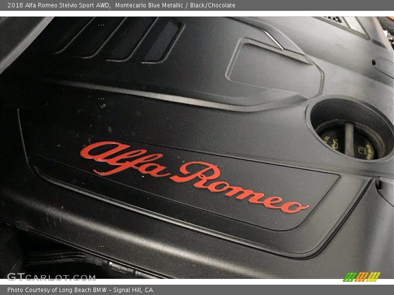 Montecarlo Blue Metallic / Black/Chocolate 2018 Alfa Romeo Stelvio Sport AWD