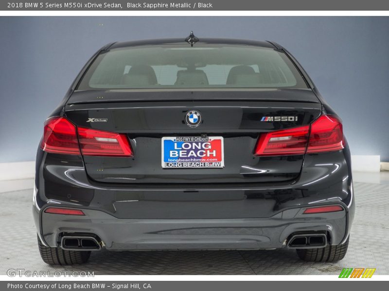 Black Sapphire Metallic / Black 2018 BMW 5 Series M550i xDrive Sedan