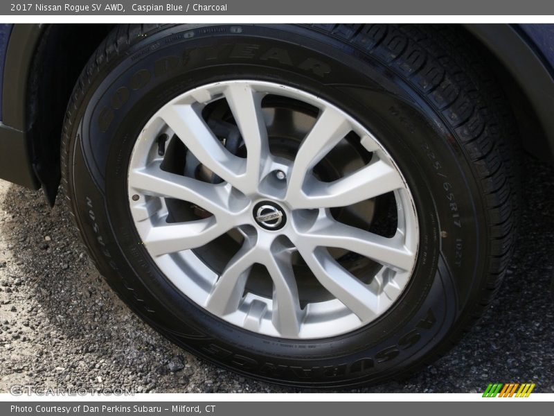 Caspian Blue / Charcoal 2017 Nissan Rogue SV AWD