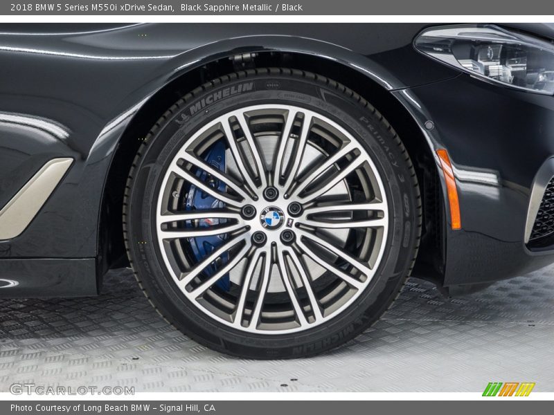 Black Sapphire Metallic / Black 2018 BMW 5 Series M550i xDrive Sedan