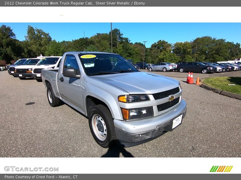 Sheer Silver Metallic / Ebony 2012 Chevrolet Colorado Work Truck Regular Cab