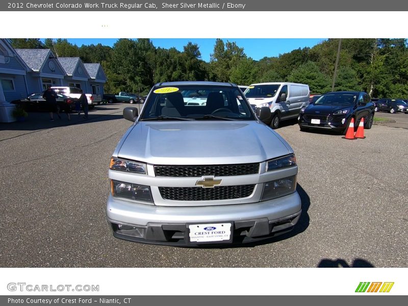 Sheer Silver Metallic / Ebony 2012 Chevrolet Colorado Work Truck Regular Cab