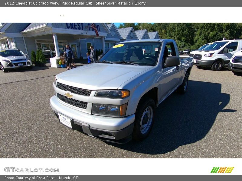 Sheer Silver Metallic / Ebony 2012 Chevrolet Colorado Work Truck Regular Cab