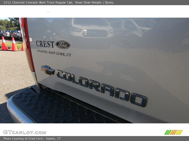 Sheer Silver Metallic / Ebony 2012 Chevrolet Colorado Work Truck Regular Cab