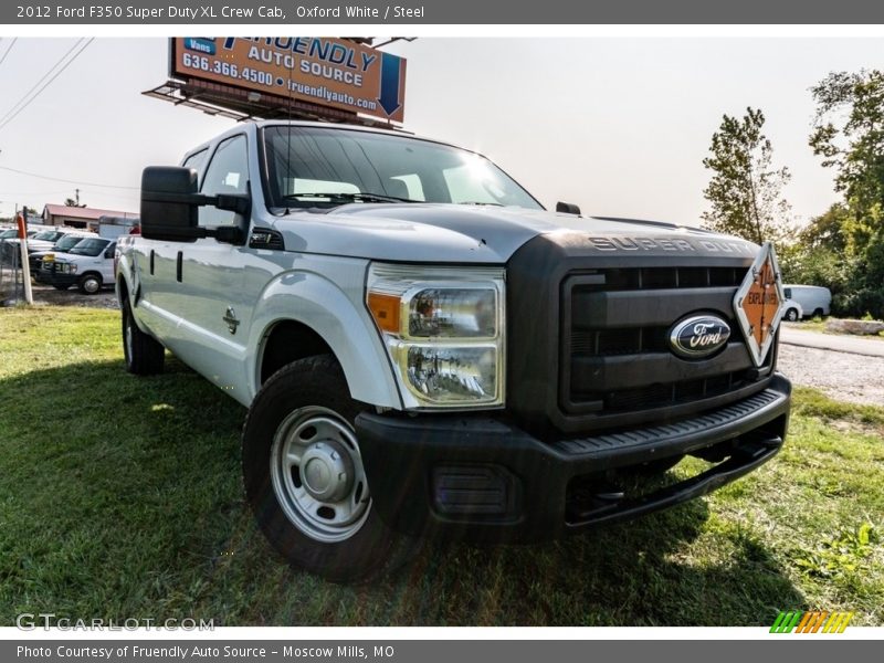 Oxford White / Steel 2012 Ford F350 Super Duty XL Crew Cab