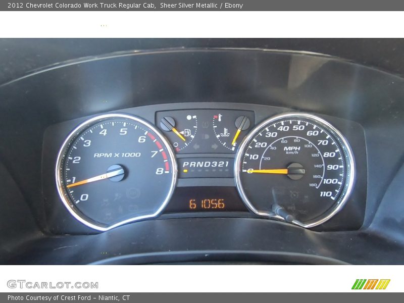 Sheer Silver Metallic / Ebony 2012 Chevrolet Colorado Work Truck Regular Cab