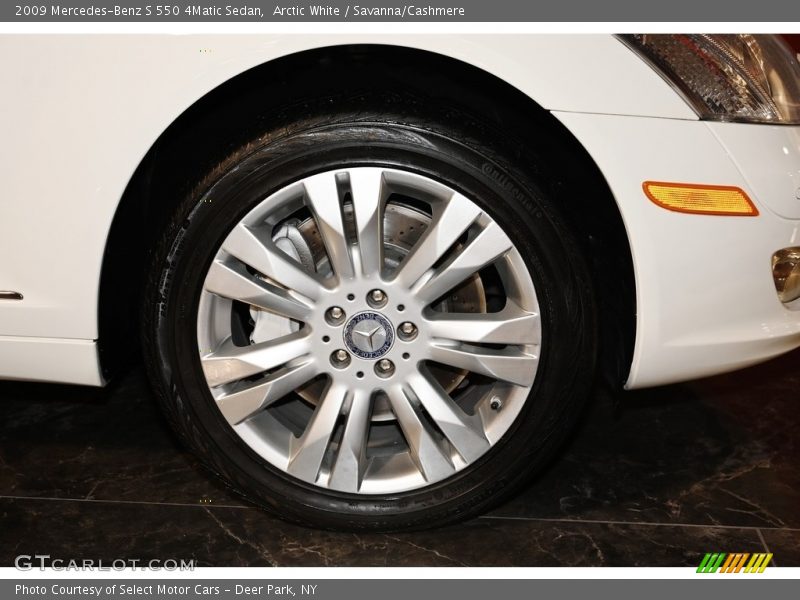 Arctic White / Savanna/Cashmere 2009 Mercedes-Benz S 550 4Matic Sedan