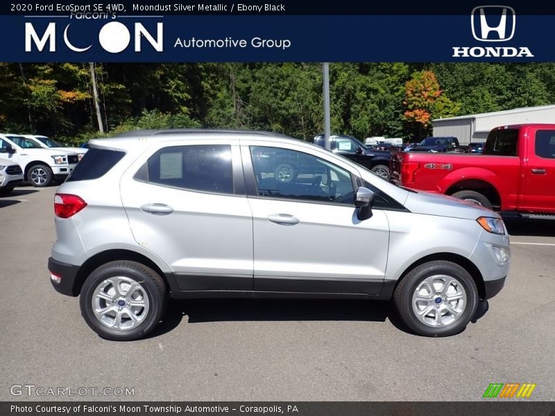 Moondust Silver Metallic / Ebony Black 2020 Ford EcoSport SE 4WD