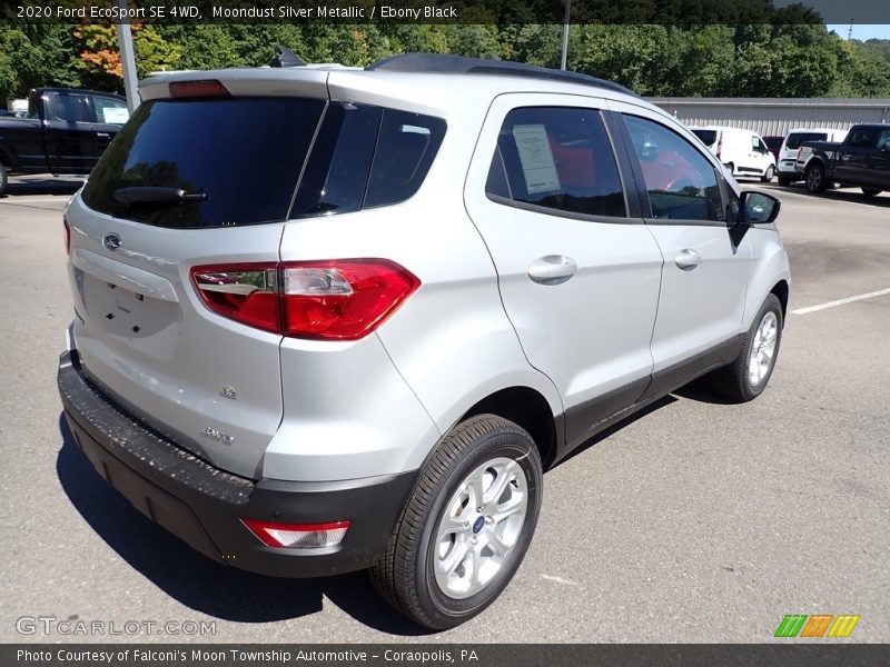 Moondust Silver Metallic / Ebony Black 2020 Ford EcoSport SE 4WD