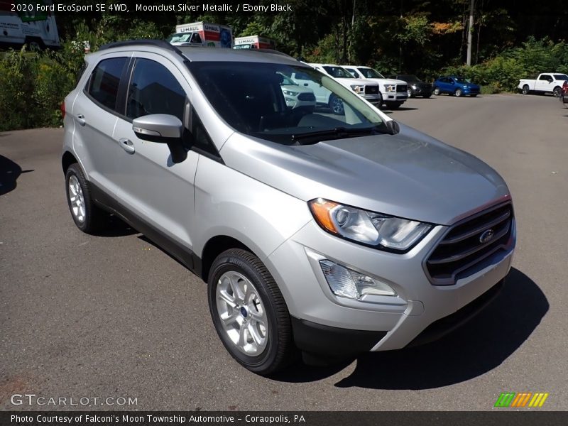 Moondust Silver Metallic / Ebony Black 2020 Ford EcoSport SE 4WD