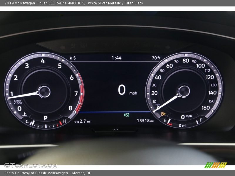 White Silver Metallic / Titan Black 2019 Volkswagen Tiguan SEL R-Line 4MOTION
