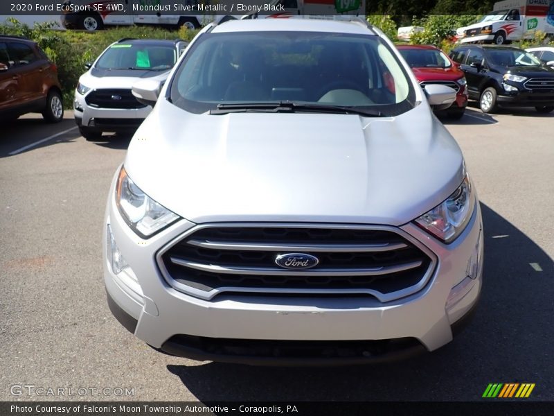 Moondust Silver Metallic / Ebony Black 2020 Ford EcoSport SE 4WD