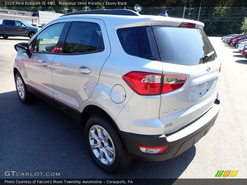 Moondust Silver Metallic / Ebony Black 2020 Ford EcoSport SE 4WD