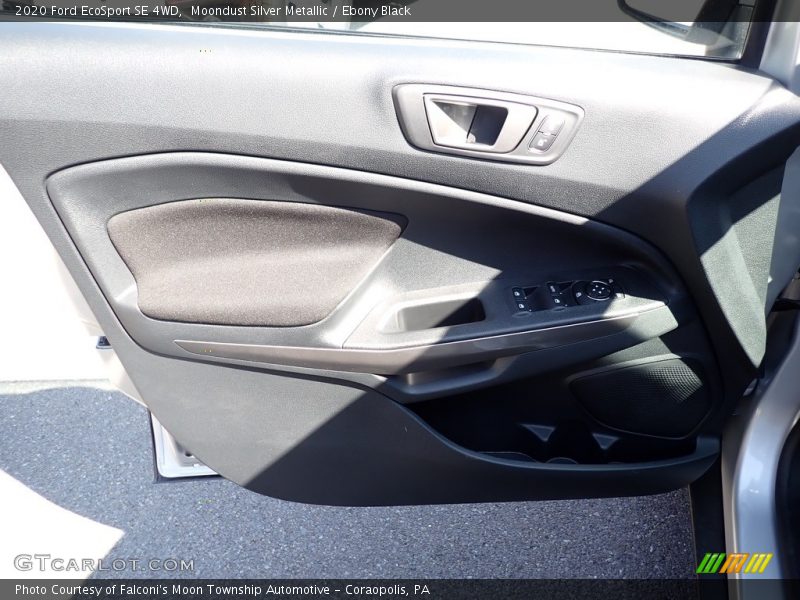 Moondust Silver Metallic / Ebony Black 2020 Ford EcoSport SE 4WD
