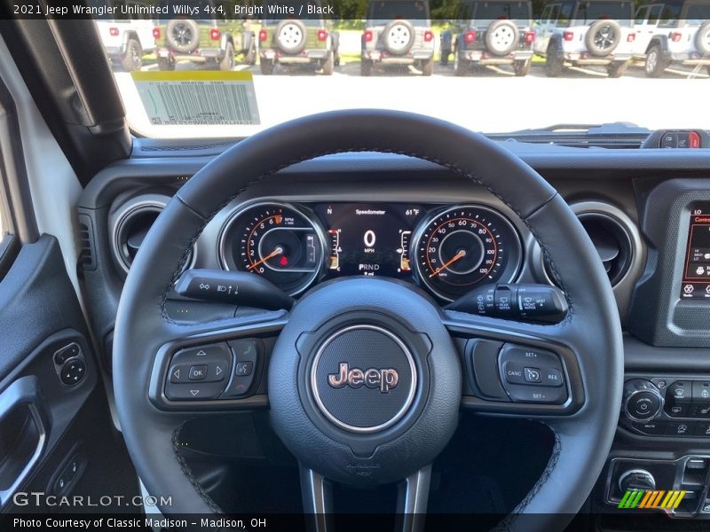 Bright White / Black 2021 Jeep Wrangler Unlimited Willys 4x4