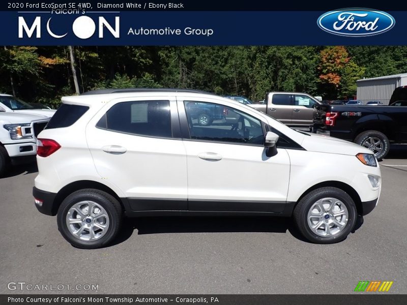 Diamond White / Ebony Black 2020 Ford EcoSport SE 4WD
