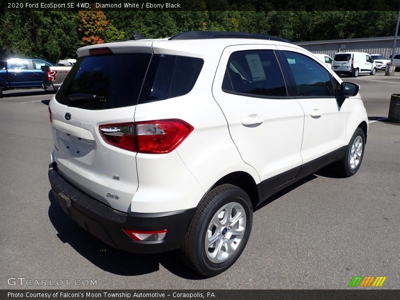 Diamond White / Ebony Black 2020 Ford EcoSport SE 4WD