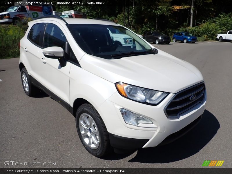 Diamond White / Ebony Black 2020 Ford EcoSport SE 4WD